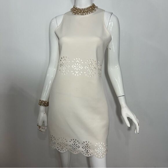 Lovers + Friends Stella Ivory Laser Cut‎ Dress -- L - Picture 8 of 16